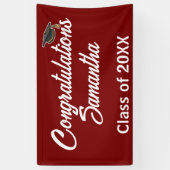 Glückwunsch Graduation Cap Party Banner - Benutzer (Vertikal)