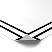 Glückwunsch Graduieren Foto Schwarze Signatur groß Poster (Ecke)