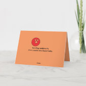 Glückwunsch graduiert Bowlingskarte Karte (Rückseite)