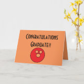 Glückwunsch graduiert Bowlingskarte Karte (Gelbe Blume)