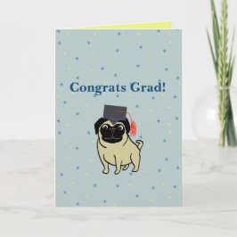 Glückwunsch Graduierter Mops Karte