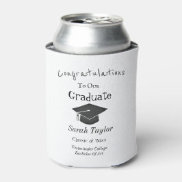 Glückwunsch Graduierungspartei Moderne Cap Tassel Dosenkühler