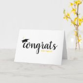 Glückwunsch-Graduierungspauschale Karte (Gelbe Blume)