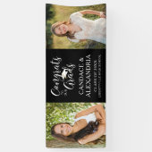 GLÜCKWUNSCH GRAMM 2 Fotos Skript Ihre Farbe Banner (Vertikal)