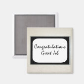 Glückwunsch Großer Job Magnet (Vorderseite/Rückseite)