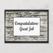 Glückwunsch Großer Job Postkarte (Vorderseite)