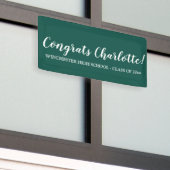 Glückwunsch grün weiß, benutzerdefinierter Skriptn Banner (Draußen Gebäude)