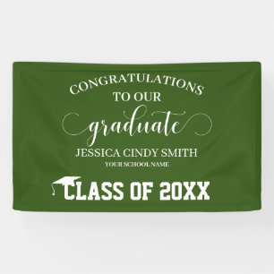 Glückwunsch Grüne Graduate Graduate Party Banner