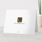 Glückwunsch-Gruß-Karte Karte (Rückseite)