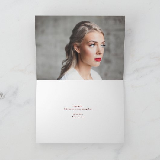 Glückwunsch Grußkarte für Schulfarben Karte (Innenseite)