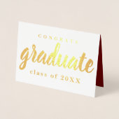 Glückwunsch Grußkarte Graduate Folienkarte (Vorderseite)