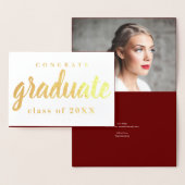 Glückwunsch Grußkarte Graduate Folienkarte (Anzeige)