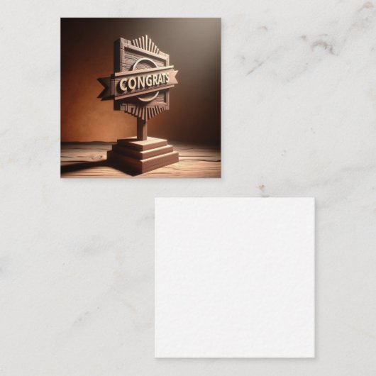 Glückwunsch Grußkarte Mitteilungskarte (Vorne/Hinten)