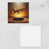 Glückwunsch Grußkarte Mitteilungskarte (Vorne/Hinten)