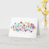 Glückwunsch-Grußkarte (optionales Foto) Karte (Gelbe Blume)