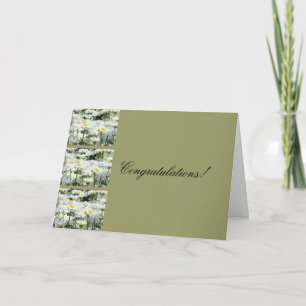 Glückwunsch! Grußkarten Daisy Blume Karte