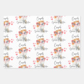 Glückwunsch Guinea Mama Wrapping Paper Sheets Geschenkpapier Set (Vorderseite)