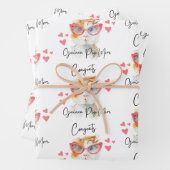 Glückwunsch Guinea Mama Wrapping Paper Sheets Geschenkpapier Set (Beispiel)