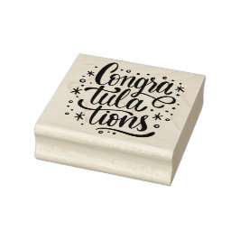 Glückwunsch Gummistempel