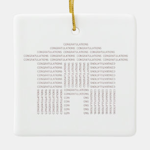 Glückwunsch-Haus-Verzierung Keramikornament