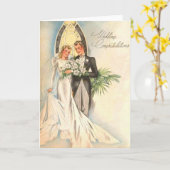 Glückwunsch Hochzeit 2 Karte (Gelbe Blume)