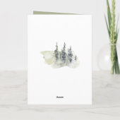 Glückwunsch Hochzeit Card Evergreen Trees Karte (Rückseite)