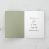Glückwunsch Hochzeit Card Evergreen Trees Karte (Innenseite)