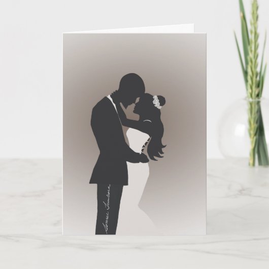 Glückwunsch Hochzeit Grußkarte Dankeskarte (Vorderseite)