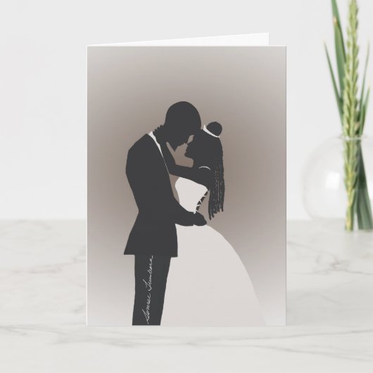 Glückwunsch Hochzeit Grußkarte Dankeskarte (Vorderseite)