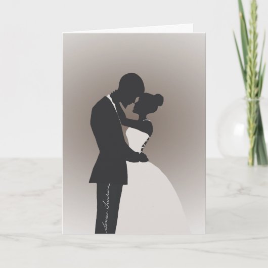 Glückwunsch Hochzeit Grußkarte Dankeskarte (Vorderseite)