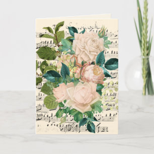 Glückwunsch Hochzeit hinzufügen Namen Rose Ephemer Karte