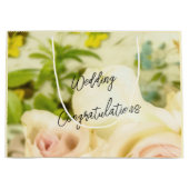 Glückwunsch Hochzeit Personalisiert Große Geschenktüte (Vorderseite)