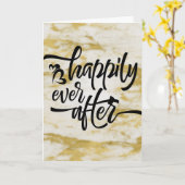 Glückwunsch Hochzeitsehen Verlobung Ehe Gold Karte (Gelbe Blume)