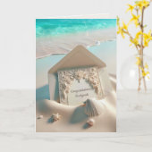 Glückwunsch Hochzeitsgeschichten in Beach Sand Karte (Gelbe Blume)