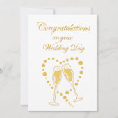 Glückwunsch Hochzeitskarte Einladung (Vorderseite)