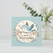 Glückwunsch-Hochzeitskarten Karte (Stehend Vorderseite)