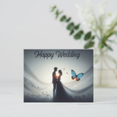 Glückwunsch-Hochzeitskarten Postkarte (Stehend Vorderseite)