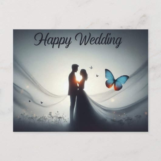 Glückwunsch-Hochzeitskarten Postkarte (Vorderseite)