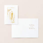 Glückwunsch Hochzeitstag Grußkarte Folienkarte (Anzeige)