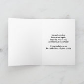 Glückwunsch, homosexuelle Gewerkschaft oder Engage Karte (Innenseite)