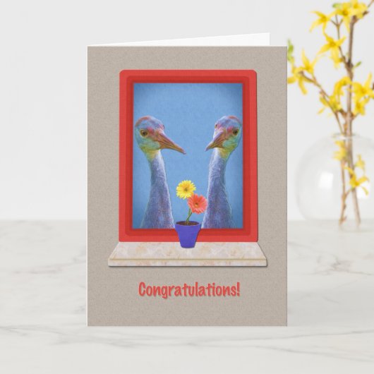 Glückwunsch, homosexuelle Gewerkschaft oder Engage Karte (Gelbe Blume)