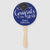 Glückwunsch in der Grand Class 2023 Foto Hand Fan Fächer (Vorderseite)