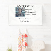 Glückwunsch in Ihrem Ruhestand fügen Foto-Name Dat Banner (Insitu)