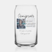 Glückwunsch in Ihrem Ruhestand fügen Foto-Name Dat Dosenglas (Rückseite)