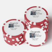 Glückwunsch in Ihrem Ruhestand fügen Foto-Name Dat Pokerchips (Stapel)