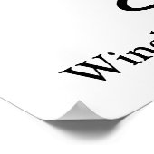 Glückwunsch Jahr der benutzerdefinierten Skriptkla Poster (Ecke)