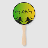 Glückwunsch Jamaikanische Hochzeit oder Verlobung Fächer (Vorderseite)