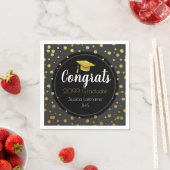 Glückwunsch jedes Jahr Graduate Gold Confetti Serviette (Beispiel)