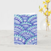 Glückwunsch Junge Mutter Es ist ein Junge Damaske Karte (Gelbe Blume)