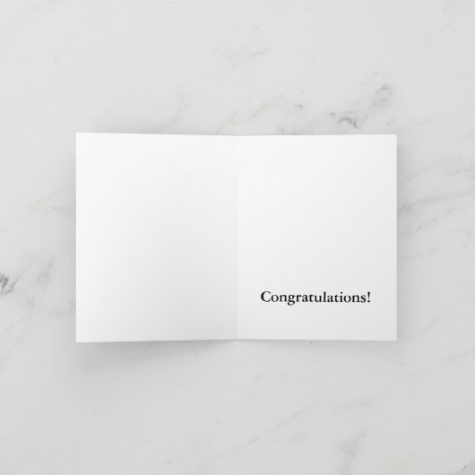 Glückwunsch Junge Mutter Es ist ein Junge Damaske Karte (Innenseite)